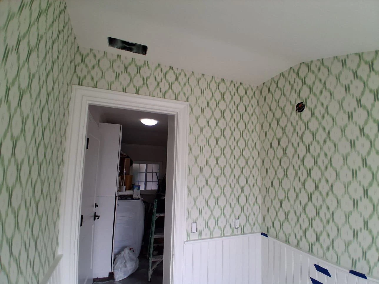 Wallpaper Installers Service team at work in a Bay Area home