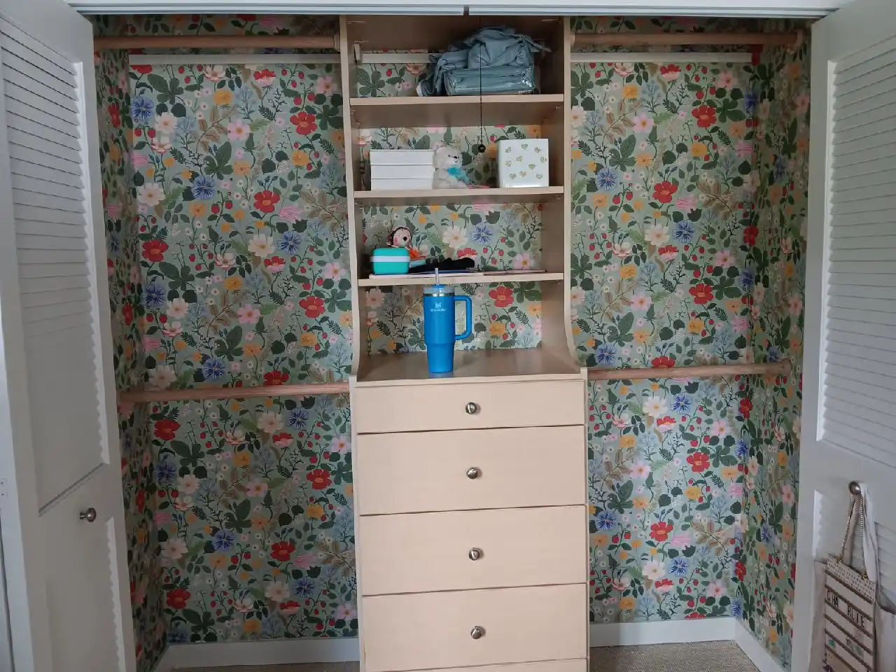 Wallpaper installation tools and surface prep materials