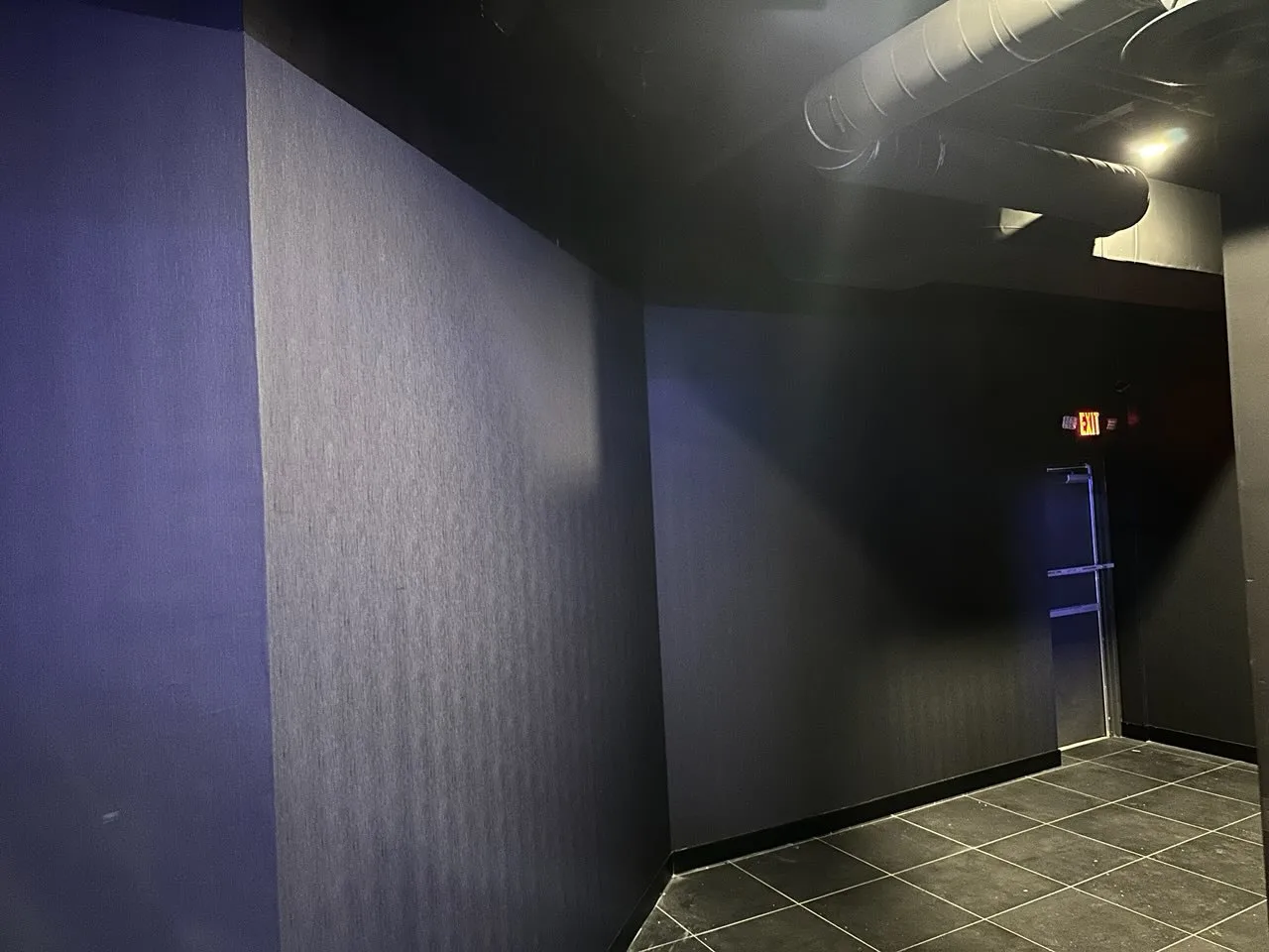 Hayward corridor wallcovering installation detail